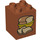 LEGO Dark Orange Duplo Brick 2 x 2 x 2 with Bread (24989 / 31110)