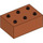 LEGO Orange sombre Duplo Brique 2 x 3 (87084)