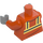 LEGO Mørk orange Kvinde Bygningsarbejder Minifig Torso (973)