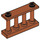 LEGO Orange Sombre Clôture Spindled 1 x 4 x 2 avec 2 tenons supérieurs (30055)