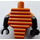 LEGO Dark Orange Flashback Garmadon Minifig Torso (973 / 34777)