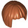 LEGO Dunkelorange Haar mit Kurz Bob Cut  (27058 / 62711)