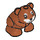 LEGO Dark Orange Hamster with White Muzzle and Eye Rings (24183 / 24604)