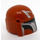 LEGO Dark Orange Helmet with Sides Holes with Mandalorian Warrior Gray and Black (66554 / 87610)