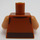 LEGO Dark Orange Hercules Minifig Torso (973 / 88585)