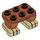 LEGO Orange Sombre Les hanches avec Feet 2 x 3 x 1.3 Donkey Kong (103483)