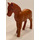 LEGO Dark Orange Horse with Black Tail and White and Black Shoes with Black Rimmed Eyes with Black Pupils and Whites Pattern (6171 / 62533)