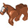 LEGO Dark Orange horse with moveable legs (10509)