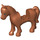 LEGO Dark Orange Horse with White Front (93085)