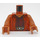 LEGO Dark Orange Ithorian Jedi Master Minifig Torso (973 / 76382)