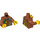 LEGO Dunkelorange Jungle Exploration Man Minifig Torso (973 / 76382)