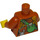 LEGO Naranja oscuro Selvático Minifigura Torso (973 / 76382)