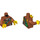 LEGO Dark Orange Jungle Minifig Torso (973 / 76382)
