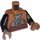 LEGO Dark Orange Lando Calrissian - Skiff Guard Outfit Torso (76382)