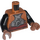 LEGO Dark Orange Lando Calrissian - Skiff Guard Outfit Torso (973 / 76382)