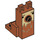 LEGO Dunkelorange Llama Kopf mit Dark Tan Dekoration (76872)