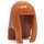 LEGO Dark Orange Long Hair with Straight Bangs (Rubber) (17346)