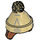 LEGO Arancione scuro Capelli di media lunghezza e Beige Bobble Cappello con Pompom (68502)