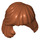 LEGO Dark Orange Mid-Length Hair, Combed Behind Ear (36037)