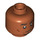 LEGO Dark Orange Minifigure Head with Decoration (Recessed Solid Stud) (3274)