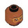 LEGO Dark Orange Minifigure Head with Decoration (Recessed Solid Stud) (3274)