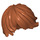 LEGO Dark Orange Minifigure Left-Swept Tousled Straight Hair (18226 / 87991)