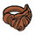 LEGO Dark Orange Minifigure Moustache and Beard (93223)