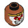 LEGO Dunkelorange Affe King Minifigure Kopf (Einbau-Vollbolzen) (3626 / 61578)