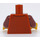 LEGO Dark Orange Mr. Clarke Minifig Torso (973 / 76382)