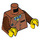 LEGO Dunkelorange Mr. Clarke Minifig Torso (973 / 76382)