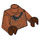 LEGO Dark Orange Native Torso with Tooth Necklace (973 / 76382)
