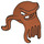LEGO Dunkelorange Oktopus Kopf Maske mit Lange Tentacles (34626 / 36405)