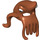 LEGO Dunkelorange Oktopus Kopf Maske mit Lange Tentacles (34626 / 36405)