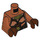 LEGO Orange Sombre Okoye avec Orange Sombre Haut Minifigurine Torse (973 / 76382)