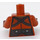 LEGO Mörk Orange Okoye med Mörk Orange Topp Minifigur Kropp (973 / 76382)