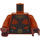 LEGO Arancione scuro Okoye con Arancione scuro Superiore Minifigure Busto (973 / 76382)