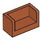 LEGO Donkeroranje Paneel 1 x 2 x 1 met gesloten Hoeken (23969 / 35391)