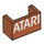 LEGO Dunkelorange Panel 1 x 2 x 1 mit geschlossen Ecken mit ATARI Logo (1397 / 23969)
