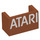 LEGO Dunkelorange Panel 1 x 2 x 1 mit geschlossen Ecken mit ATARI Logo (1397 / 23969)