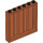 LEGO Dark Orange Panel 1 x 6 x 5 with Corrugation (23405)