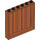 LEGO Dunkelorange Panel 1 x 6 x 5 mit Corrugation (23405)
