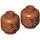 LEGO Dark Orange Pharah Minifigure Head (Recessed Solid Stud) (3626 / 46901)