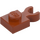 LEGO Donkeroranje Plaat 1 x 1 met Verticaal Klem (Dikke open &#039;O&#039;-clip) (44860 / 60897)