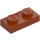 LEGO Mørk oransje Plate 1 x 2 (3023 / 28653)