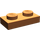 LEGO Dunkelorange Platte 1 x 2 (3023 / 28653)