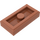 LEGO Donkeroranje Plaat 1 x 2 met 1 Stud (met Groef) (3794 / 15573)