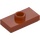 LEGO Mörk Orange Platta 1 x 2 med 1 Knopp (med spår och nedre knopphållare) (15573 / 78823)