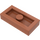 LEGO Orange sombre assiette 1 x 2 avec 1 Stud (sans rainure inférieure) (3794)
