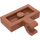 LEGO Donkeroranje Plaat 1 x 2 met Horizontale Klem (11476 / 65458)