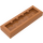 LEGO Donkeroranje Plaat 1 x 3 met 2 Noppen (34103)